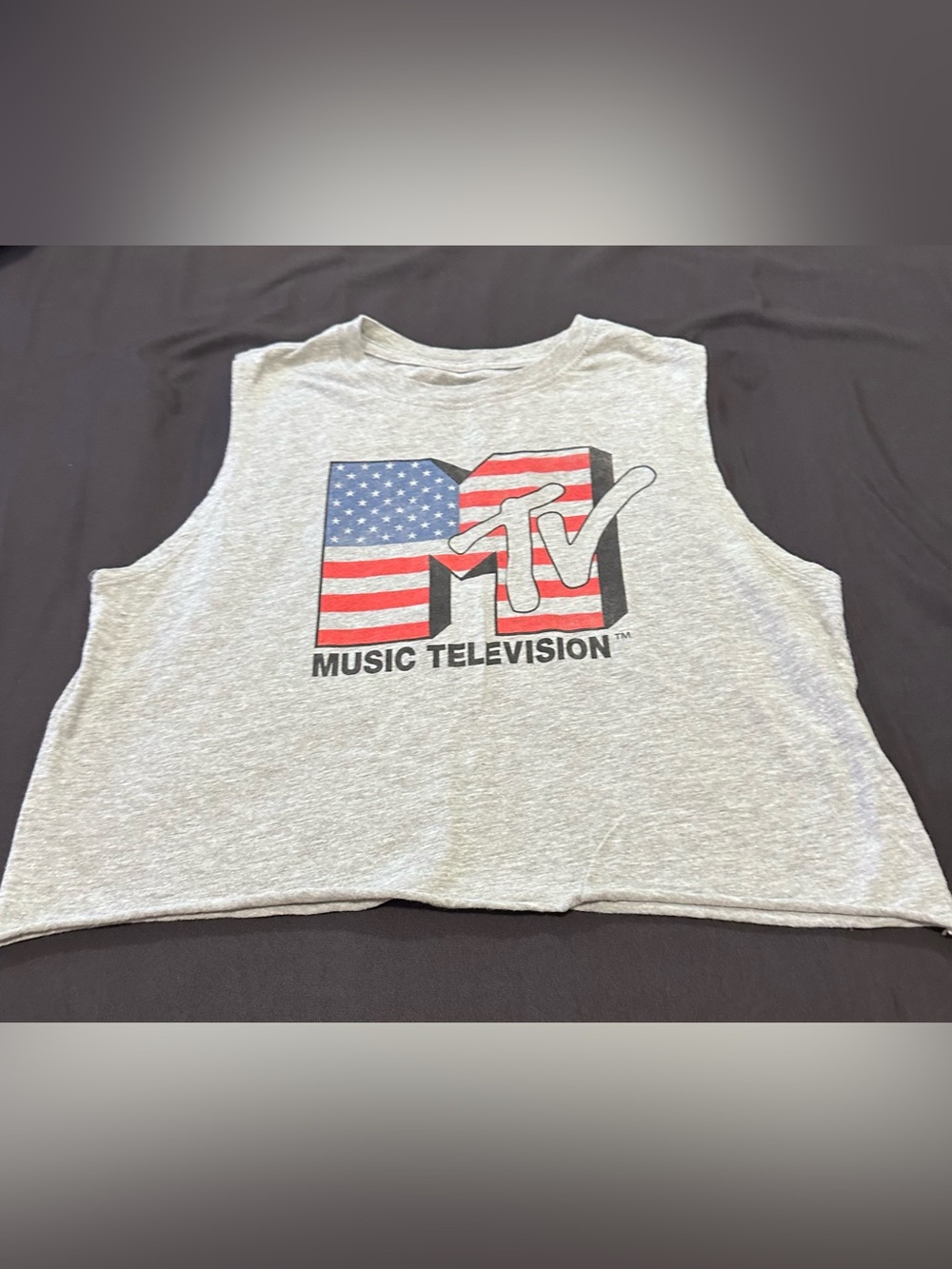 MTV cropped muscle tee